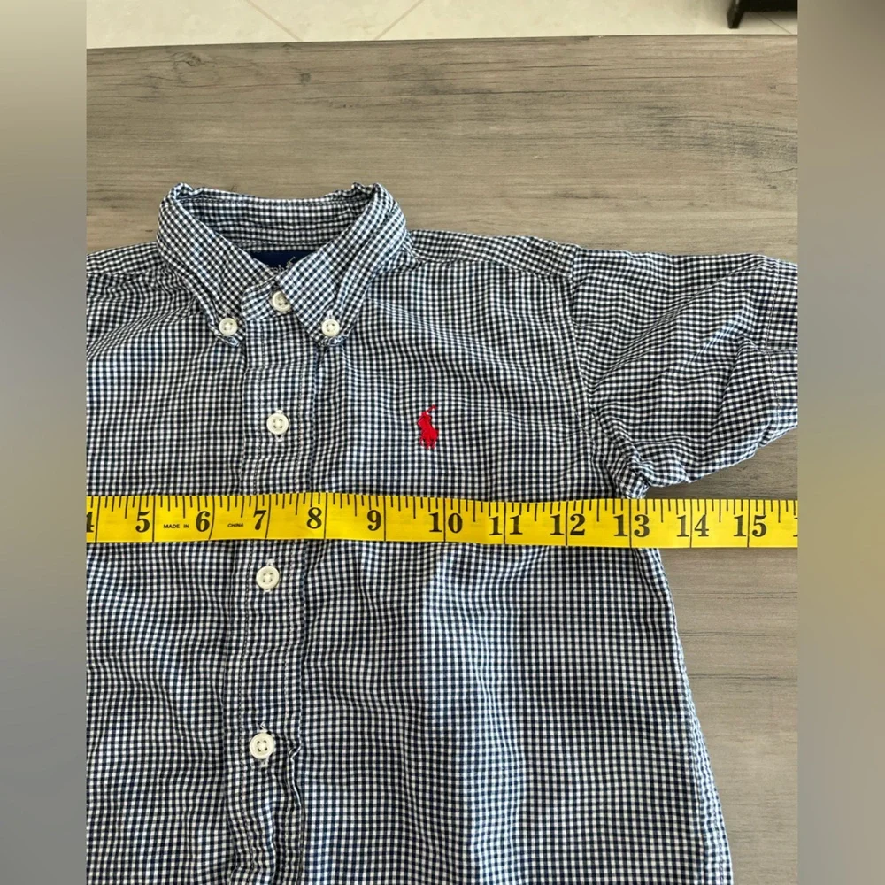 Ralph Lauren boys plaid button down size 3/3T